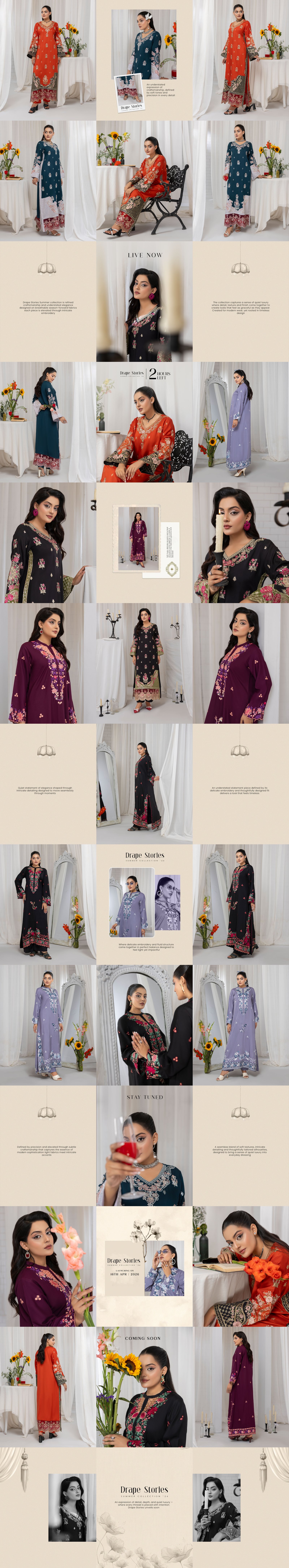 Ethnic Drape Grid